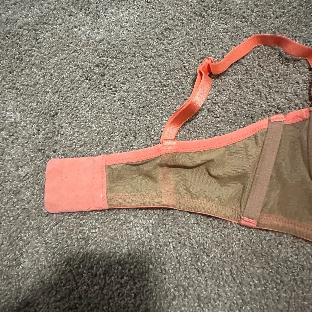 Fenty  Coral and Tan Bra